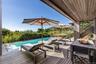 Outdoor Dining Facing Pool Deck