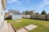 Shed.  AI Enhanced backyard