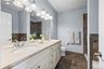 Double Vanity with Integrated Sinks, Chrome Fixtures