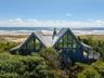 Behind Structure with Ocean as backdrop