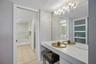 Built in make-up vanity in primary