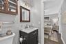 Extended Height Vanity, Single Undermount Sink, And Quartz Countertop!