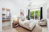 Virtually staged guest room.