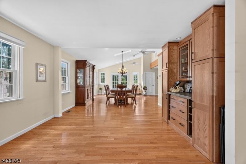 Living room to dining room