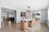 Beautiful dining room with natural lighting