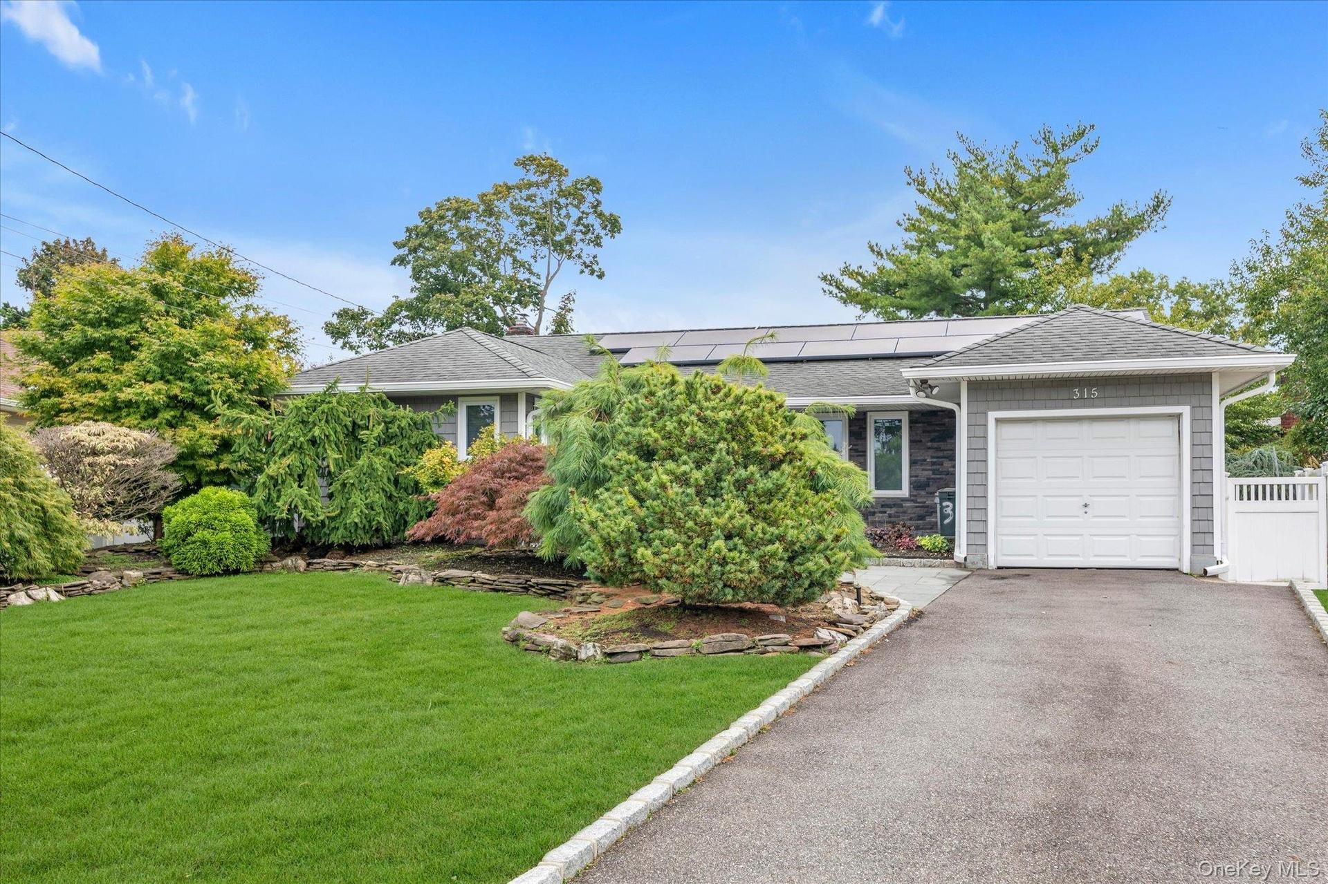 Well-maintained asphalt driveway