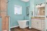 Enjoy the New Soaking Tub.