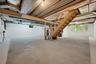 Unfinished basement with great storage space