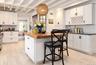 View of kitchen into dining room