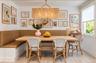Built in breakfast area with banquette seating