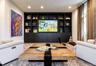 Family Room with built in cabinetry
