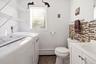 Laundry room on 1st floor combinded with 1/2 bath