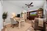 Virtually staged home office