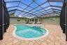 Screened-in salt water pool & lanai