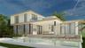 Rear elevation shows oversized lanai and outdoor kitchen. Enjoy bay views from your heated pool, complete with a spa and sunshelf.