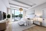 Primary Bedroom Rendering is a spa like retreat that invites you to enjoy water views and spectacular sunsets.