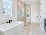 Picture of the bathroom of a SeaSafe Shore Crest home already built for reference purposes only.