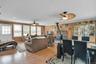 Separate entrance into the Great Room featuring a Franklin Stove.