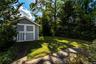 yard with garage