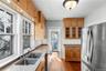 walk through kitchen to back door area