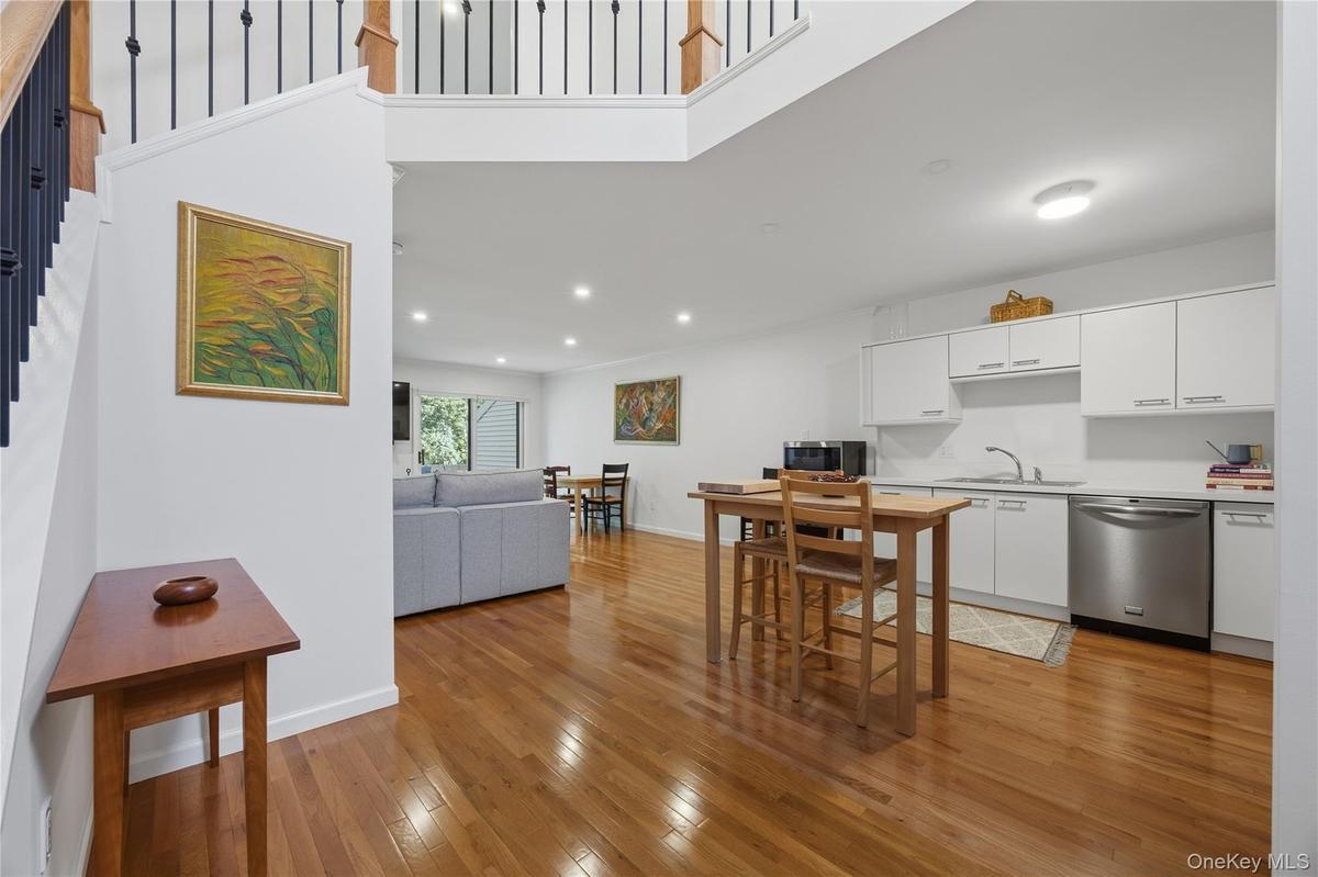View of the Kitchen and Living Room. The open floor plan is great for many uses!