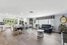 Family room with view to kitchen..