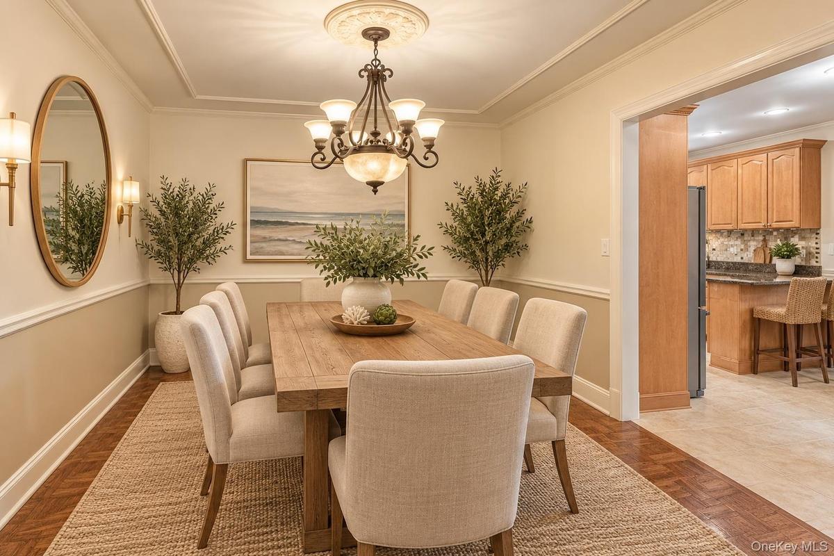 Virtually Staged Dining Room
