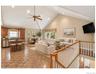 Virtually Staged Upper Living Room with Bar and Gaming Table