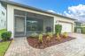 Backyard with paver patio and landscaping