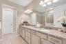 Bathroom with double vanity