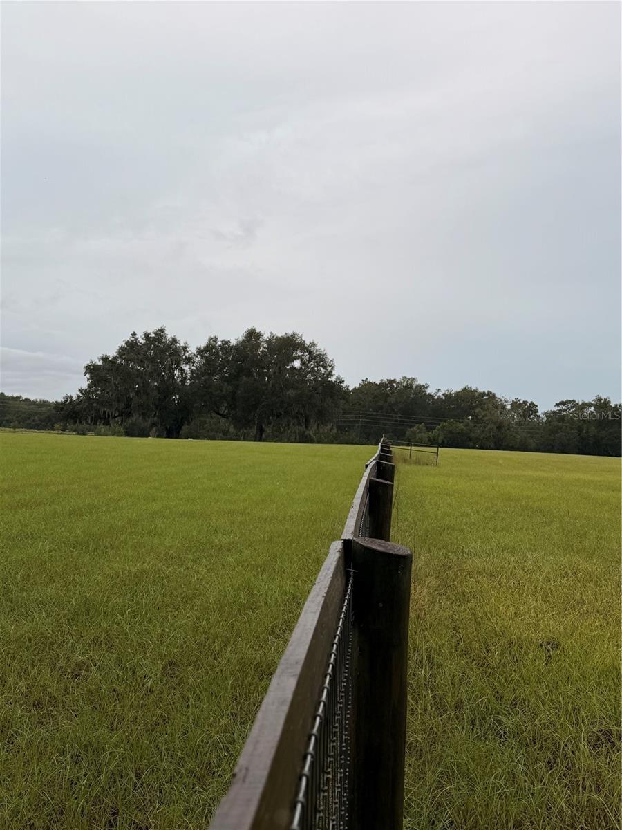 Southern boundary is a few feet south of this fenceline.