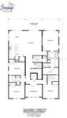 Floor plan of the main living floor of a SeaSafe home you can build on this lot (other models and floor plans available).