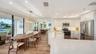 THE SERVING ISLAND HAS GREAT CABINETRY STORAGE