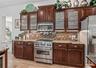 Glass Front Cherry Cabinetry, ZLine Range