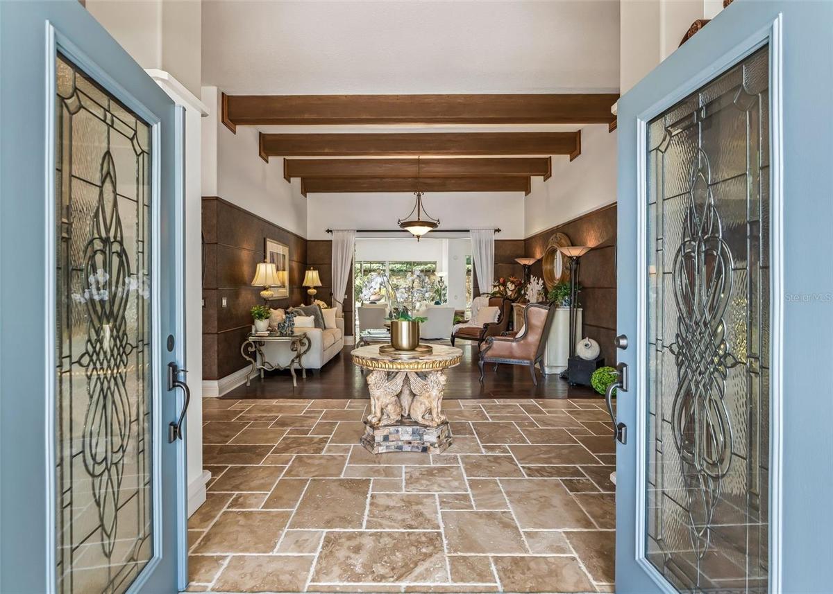 Leaded Glass Double Entry