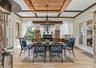Notice the Custom Ceiling