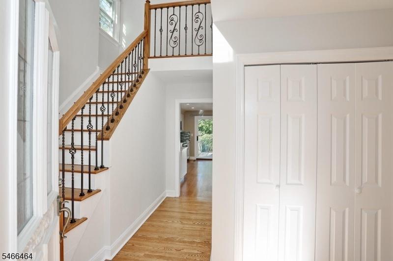 Foyer with souring ceiling!