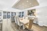 Elegant Dining Under Custom Lighting