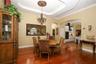 Dining room with tray ceiling
