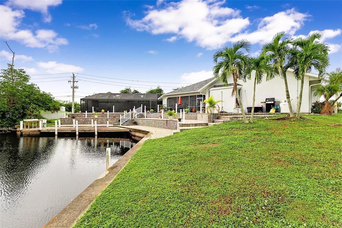 Canal and Backyard