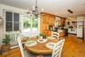 The eat-in kitchen provides plenty of room for a dining table.