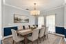 Dining room Virtually staged