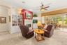 Family Room with Built Ins and Fireplace