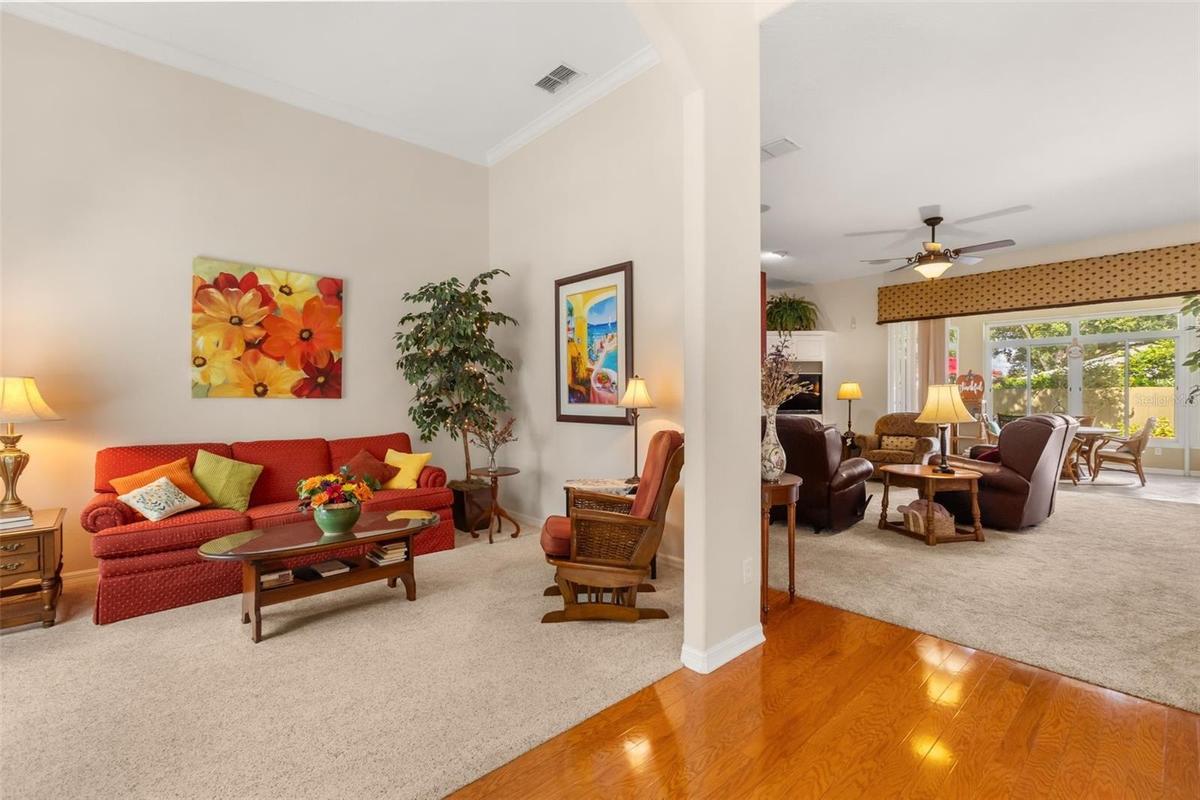 Foyer and Living Room
