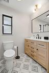Primary Ensuite Bath with gorgeous tile and vanity