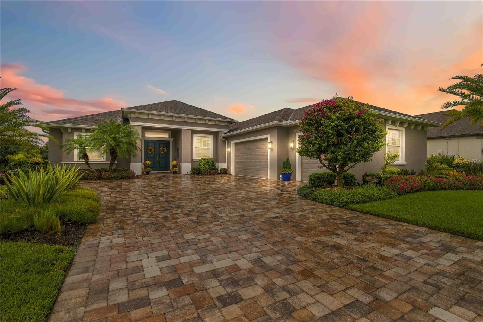 Warm & Welcoming Twilight Entry