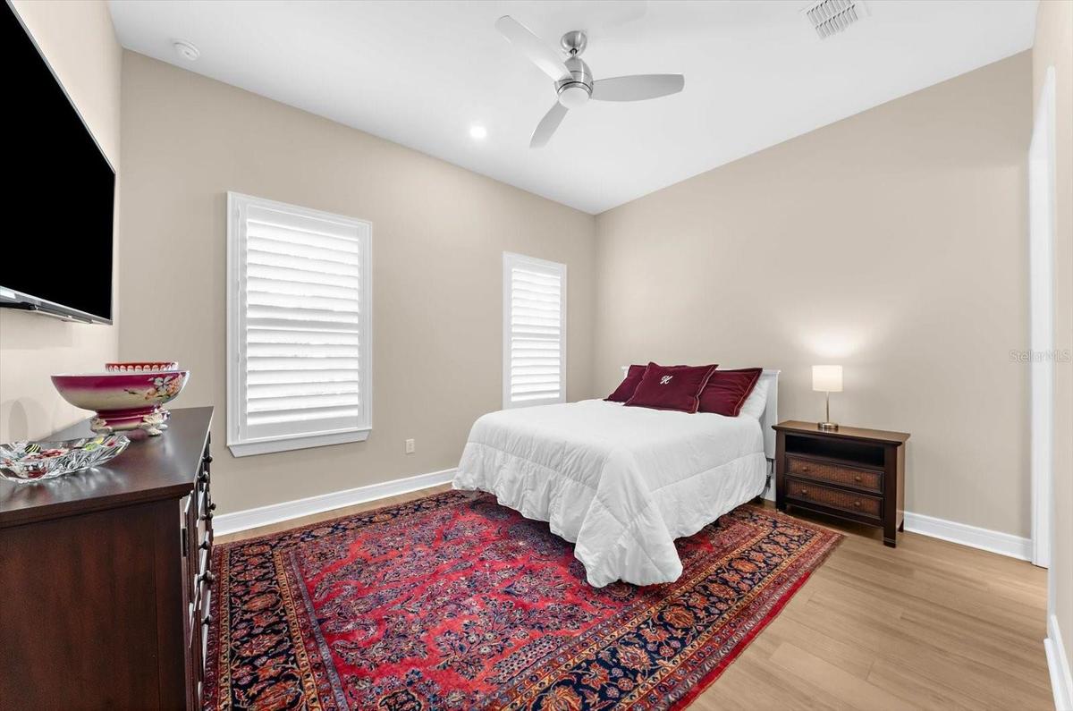 Front bedroom with ensuite bathroom and walk in closest