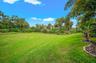 Green space behind the house