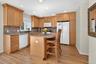 Spacious eat-in kitchen.