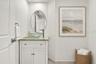 Half bath virtually staged